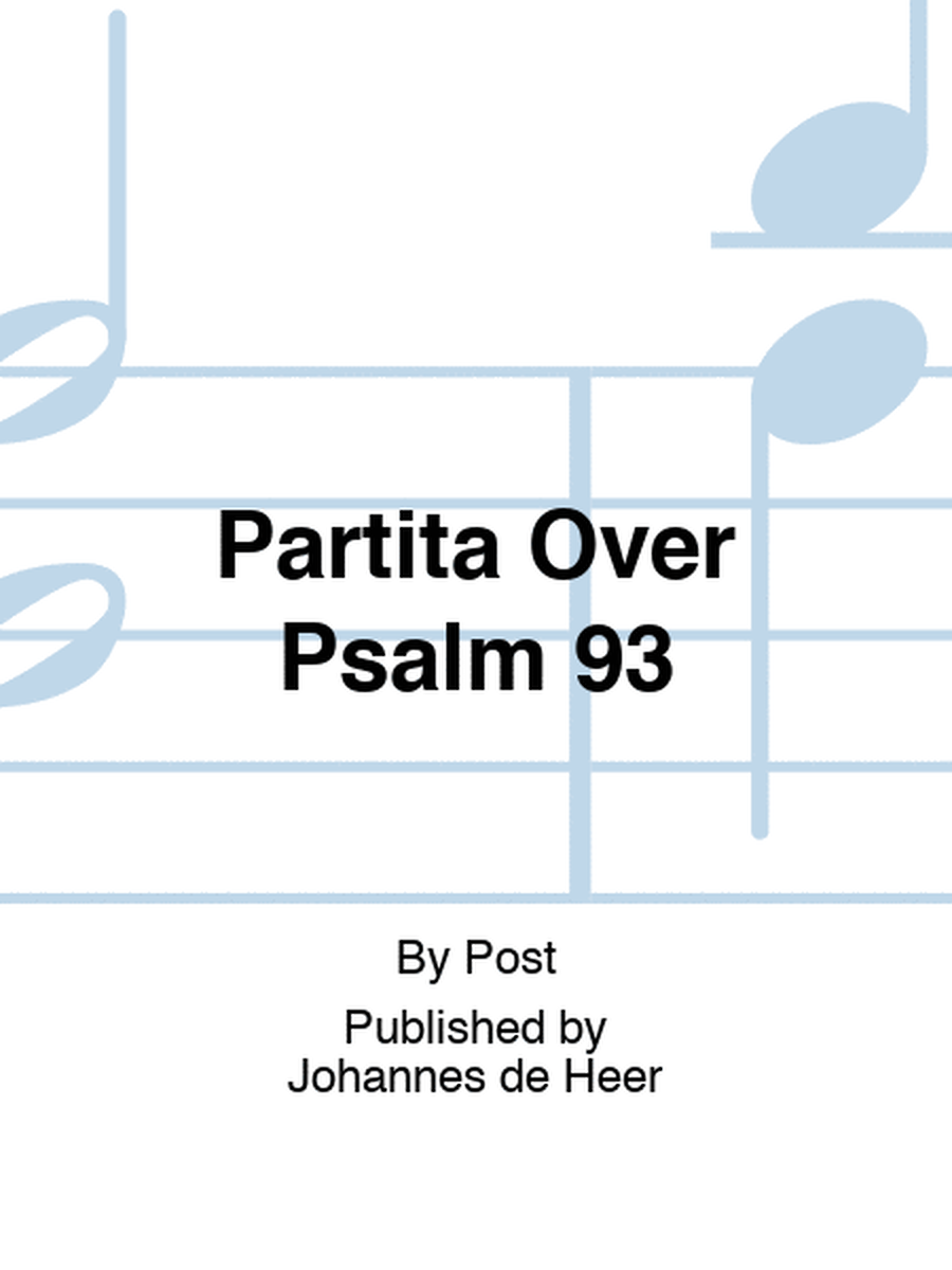 Partita Over Psalm 93