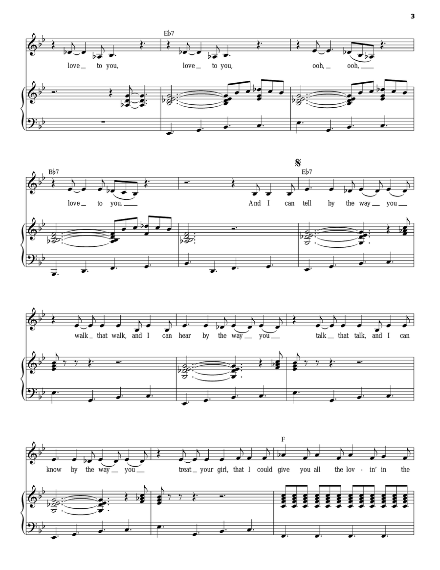 I Just Want To Make Love To You Voice scores gallery preview page 3