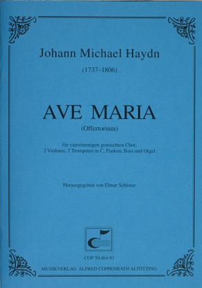 Book cover for Ave Maria in E major