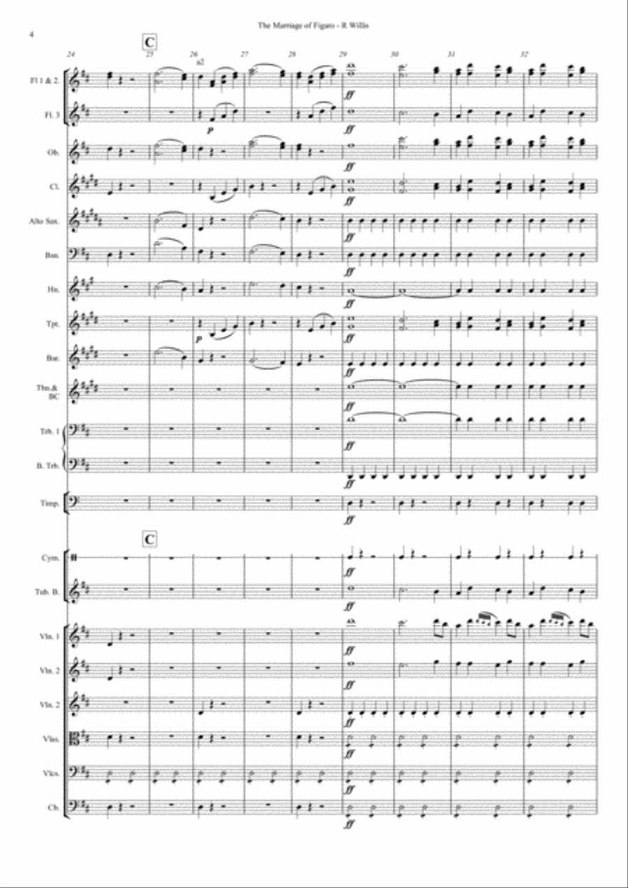 Marriage of Figaro - Overture Full Orchestra scores gallery preview page 4