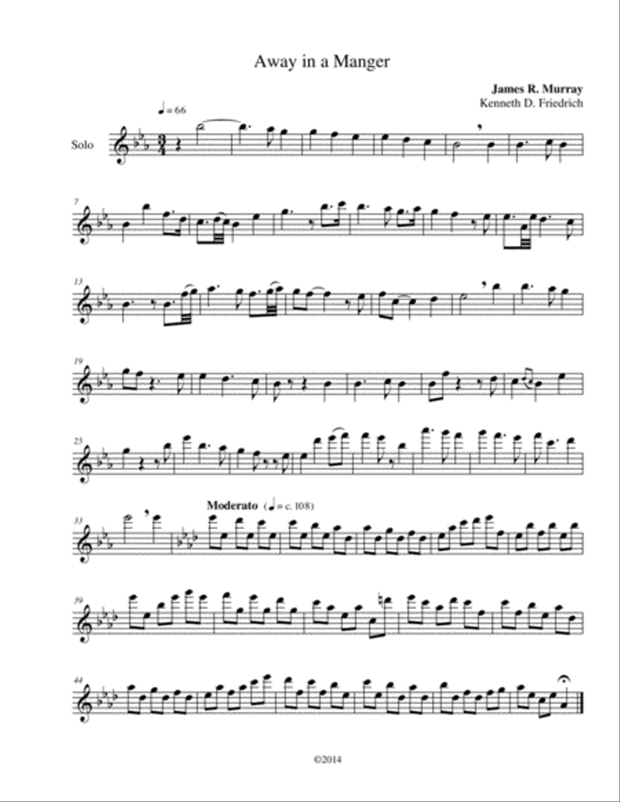 60 Christmas Hymns for the Solo Performer Flute Solo scores gallery preview page 6