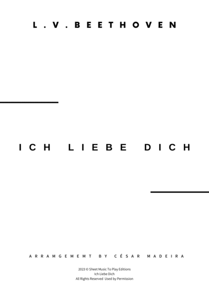 Ich Liebe Dich - Tuba and Piano (Full Score and Parts) image number null