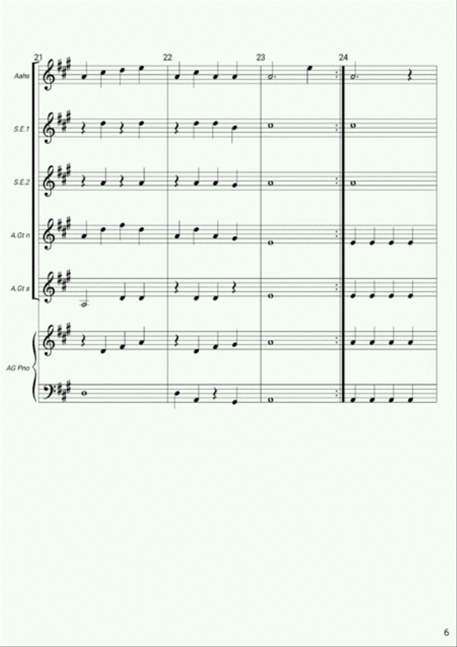 Manuk Dadali ensemble Piano, Vocal, Guitar scores gallery preview page 6