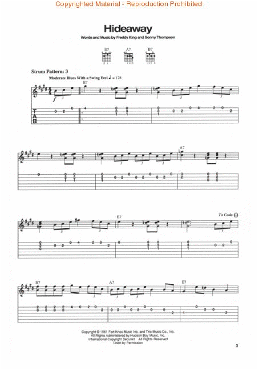 Eric Clapton's Best Electric Guitar scores gallery preview page 3