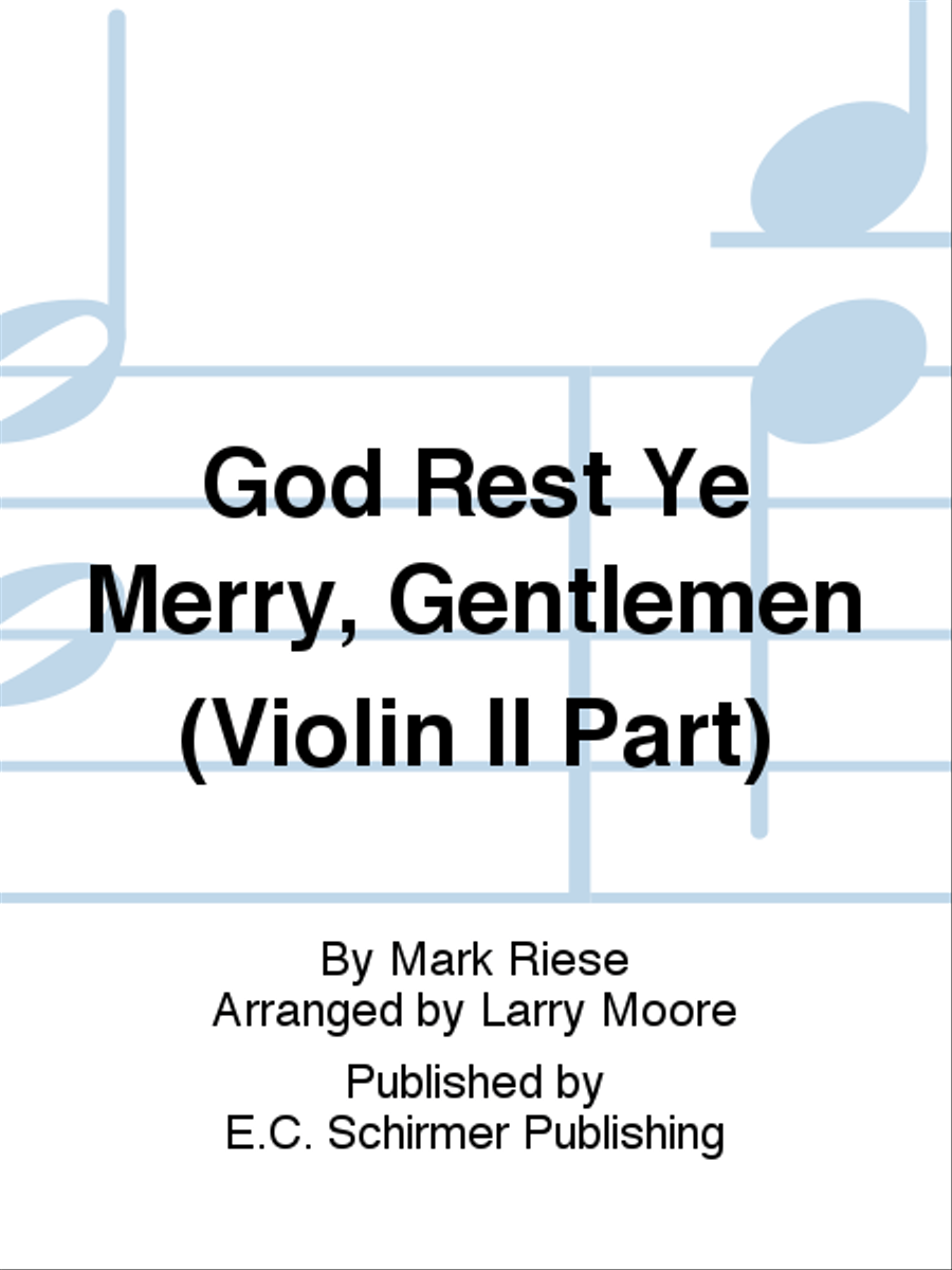 Christmas Trilogy: 3. God Rest Ye Merry, Gentlemen (Violin II Part) Choir scores gallery preview page 1