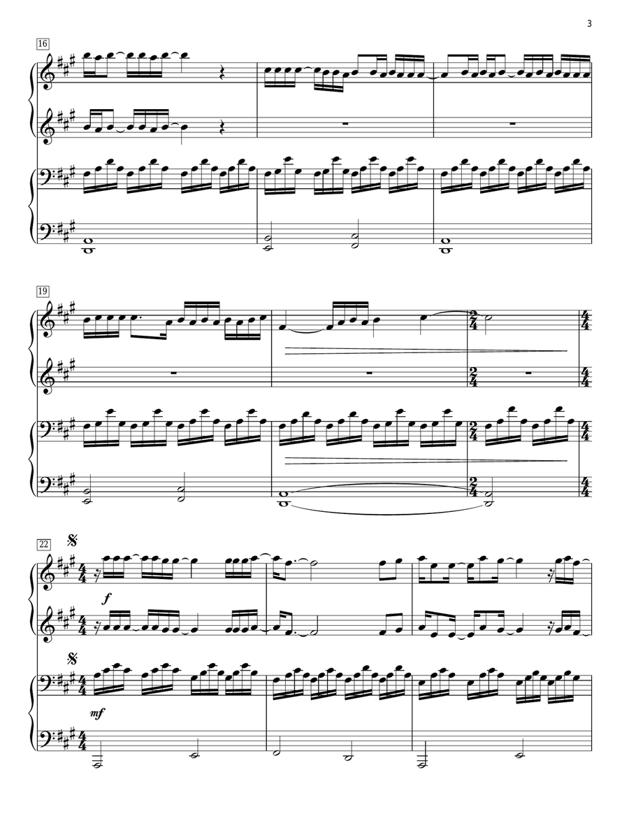 Someone Like You Piano Duet scores gallery preview page 3