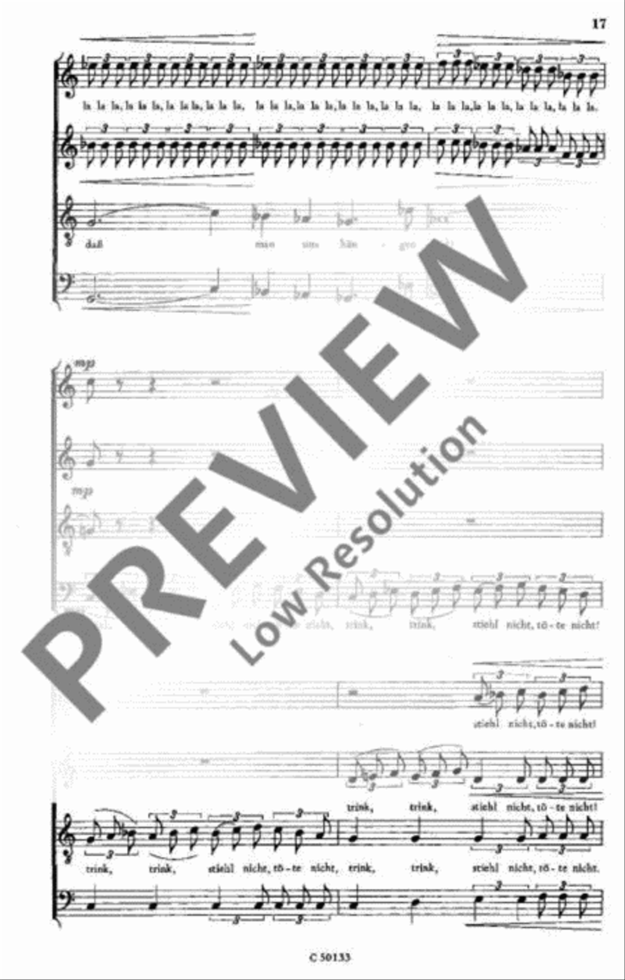 Rebellenlieder 4-Part scores gallery preview page 17