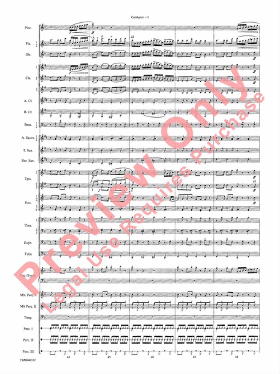 The Polar Express, Concert Suite from Concert Band scores gallery preview page 13
