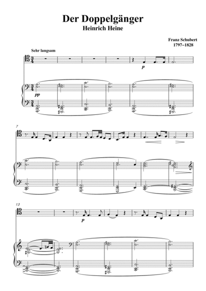 Schubert-Doppelgänger,for Cello and Piano