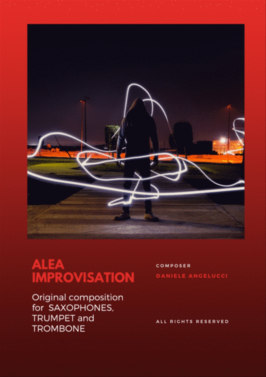 ALEA IMPROVISATION FOR SAXOPHONES, TRUMPET AND TROMBONE Small Ensemble scores gallery preview page 1