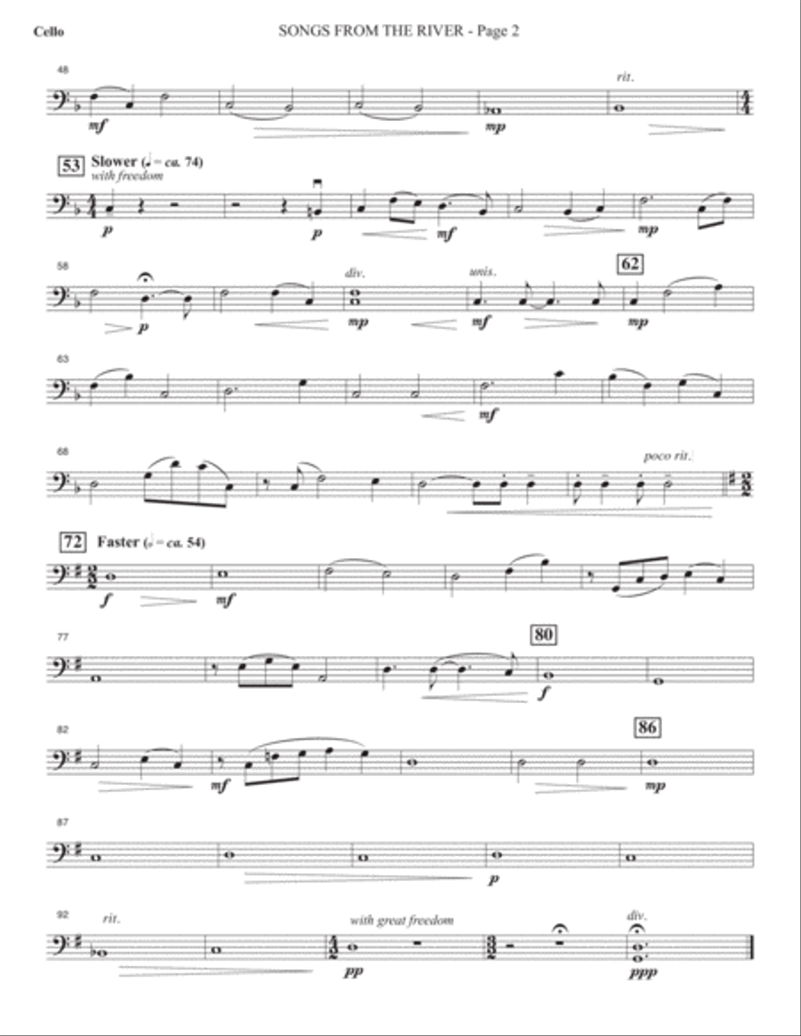 Sacred Places - Cello Choir scores gallery preview page 3