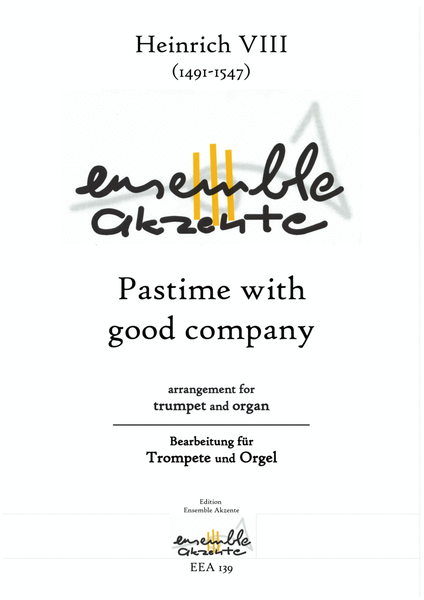 Pastime with good company - arrangement for trumpet and organ image number null