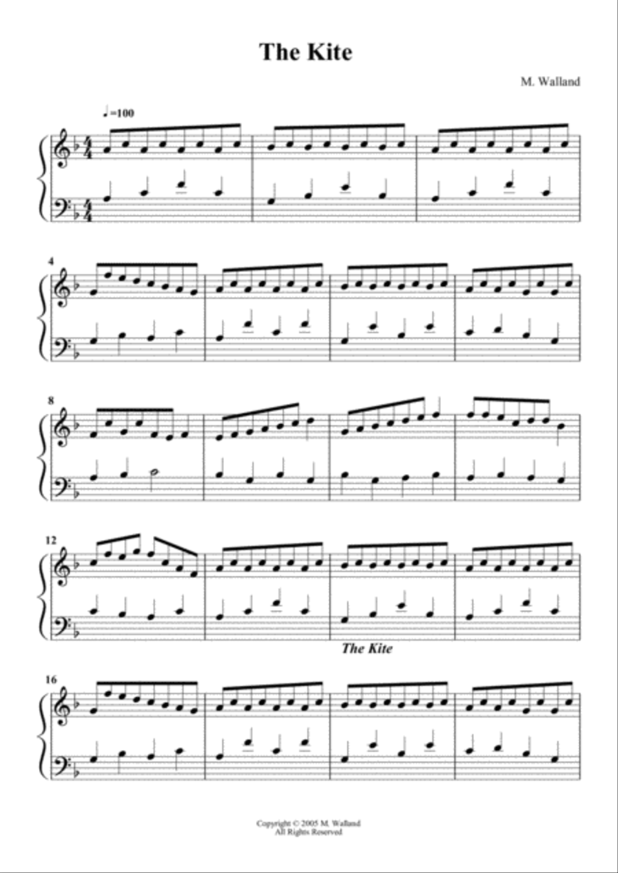 The Kite Handbell Choir scores gallery preview page 1