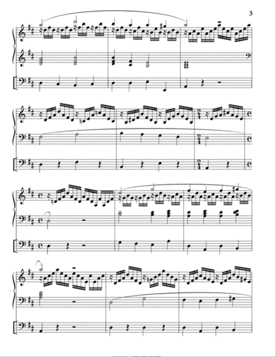Psalm 150 Organ Solo scores gallery preview page 3