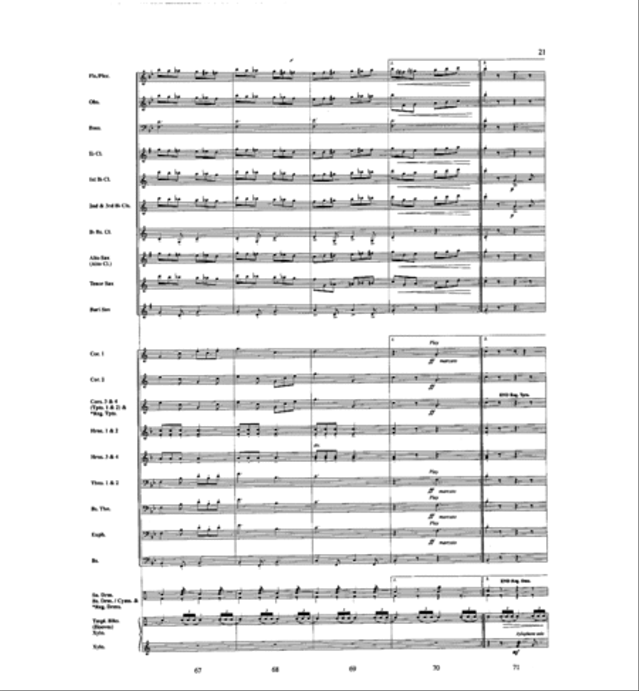 Sabre and Spurs Concert Band scores gallery preview page 13