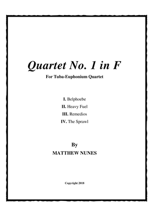 Book cover for Quartet in F for Tuba-Euphonium Quartet
