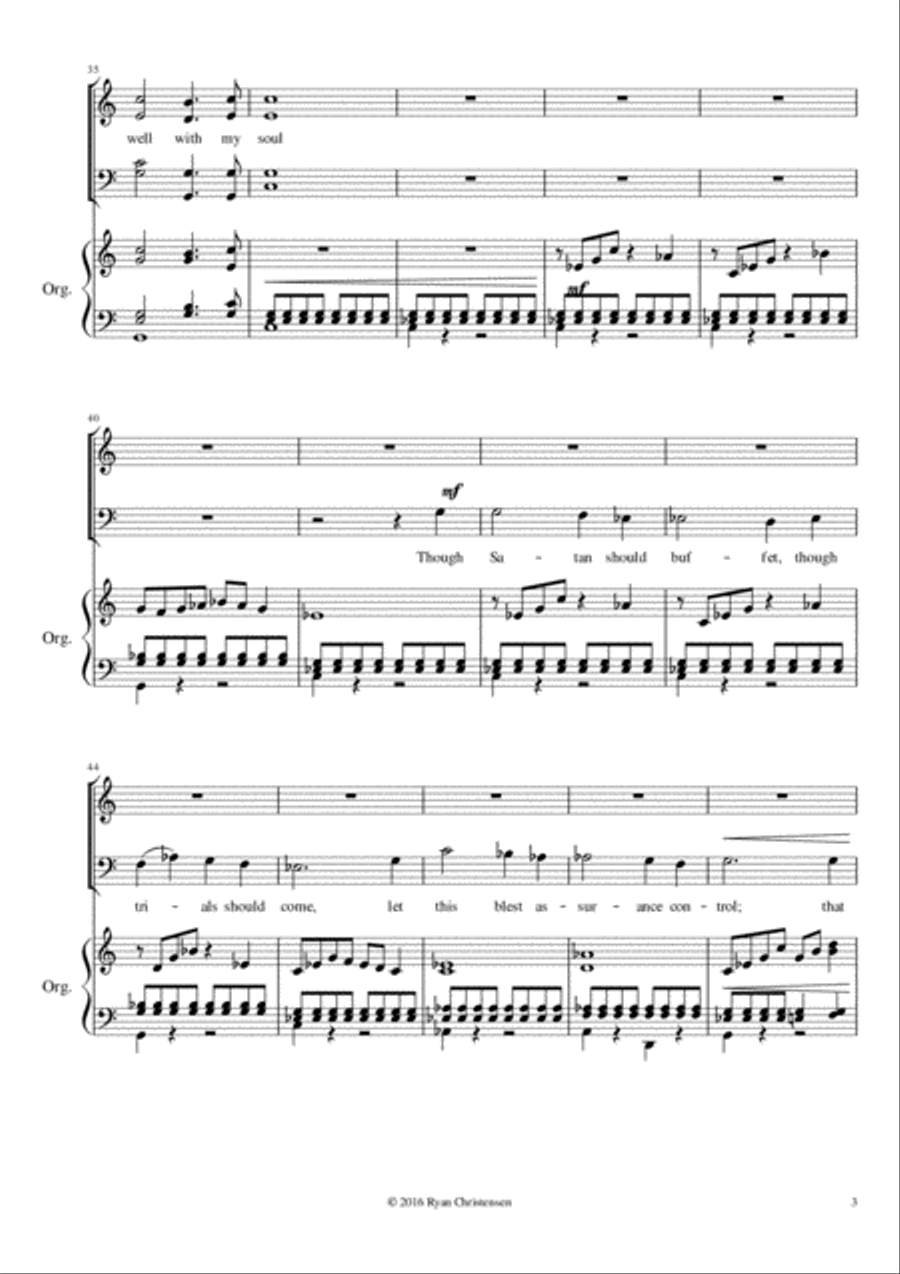 It is Well With My Soul 4-Part scores gallery preview page 5