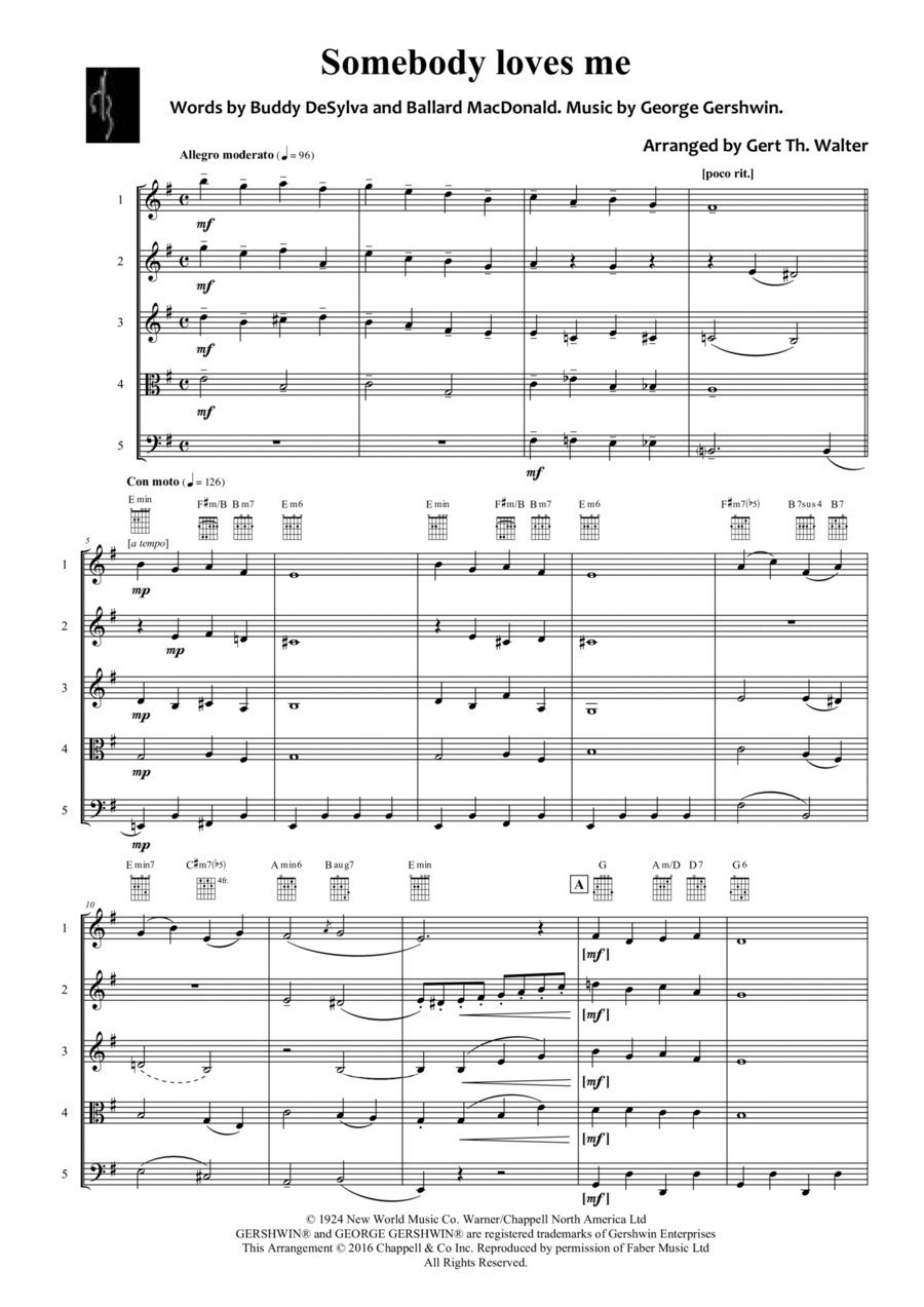 Somebody Loves Me School and Community scores gallery preview page 1