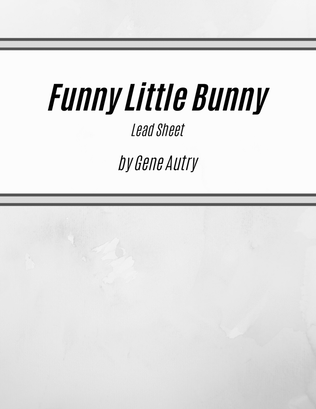 Funny Little Bunny