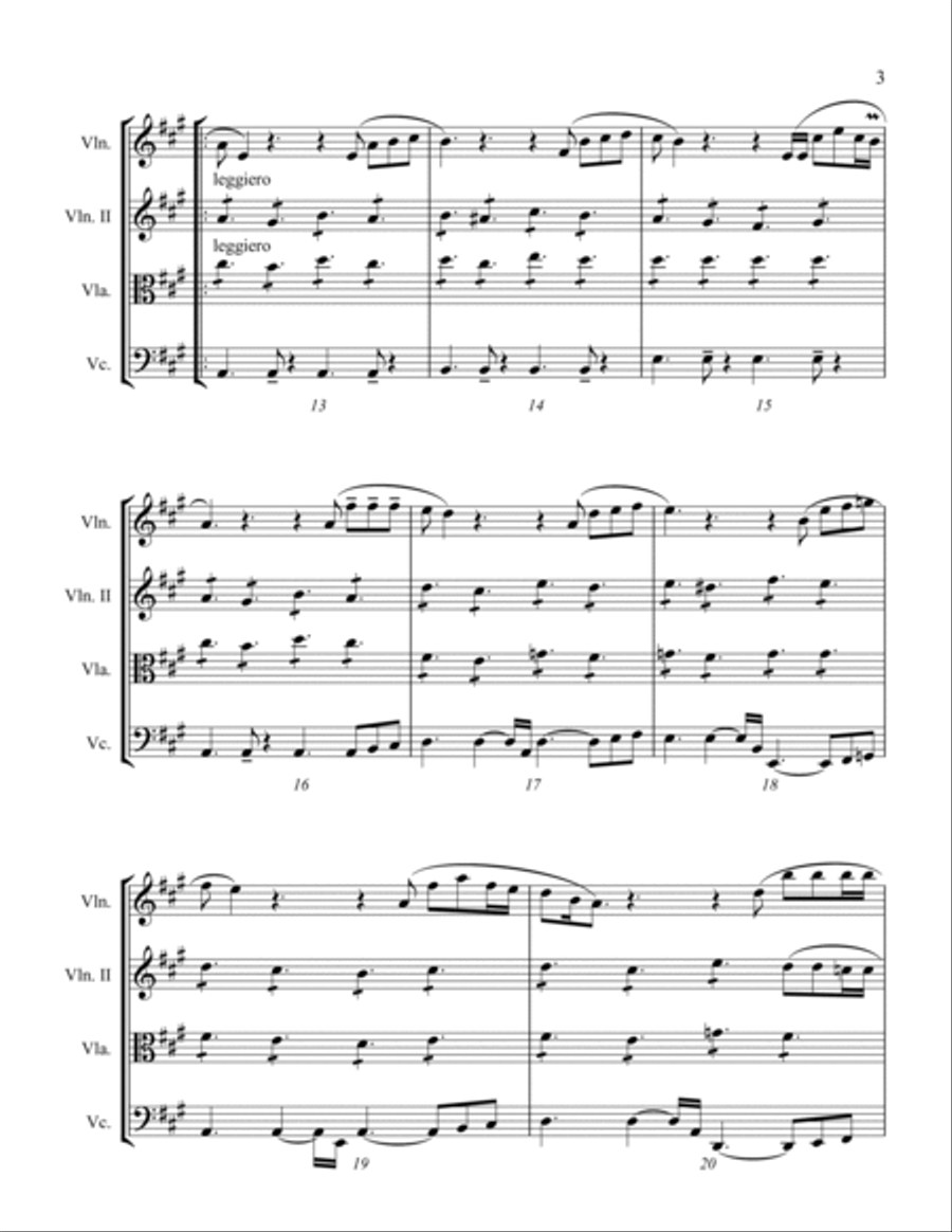 Happy Xmas (war Is Over) String Quartet scores gallery preview page 3