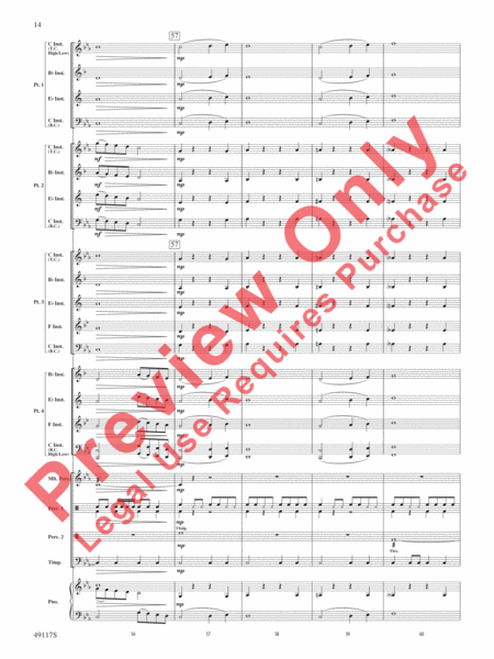 In Search of Yeti: Flexible Band/String Ensemble Score & Parts: Kirk Vogel