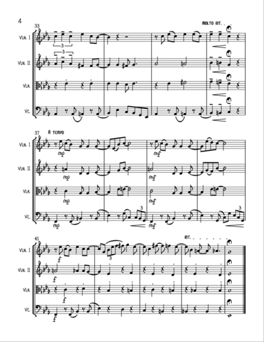 You've Got A Friend In Me String Quartet scores gallery preview page 4