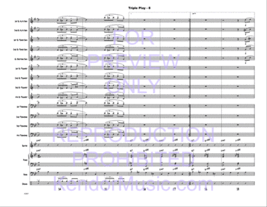 Triple Play Triple Play Jazz Ensemble scores gallery preview page 9