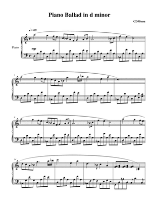 Piano Ballad in d minor by CDMoon