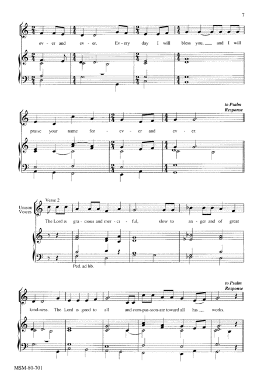 Four Psalm Settings 4-Part scores gallery preview page 6