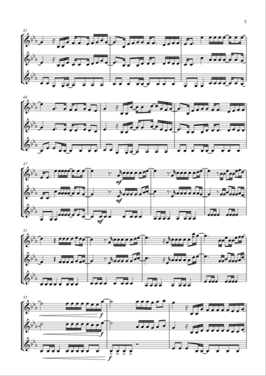 The Greatest Show Brass Ensemble scores gallery preview page 5