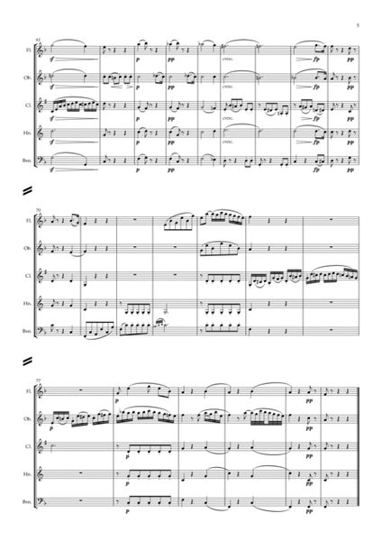 Beethoven: Wind Trio in C Major Op.87 Mvt.II Adagio - wind quintet image number null