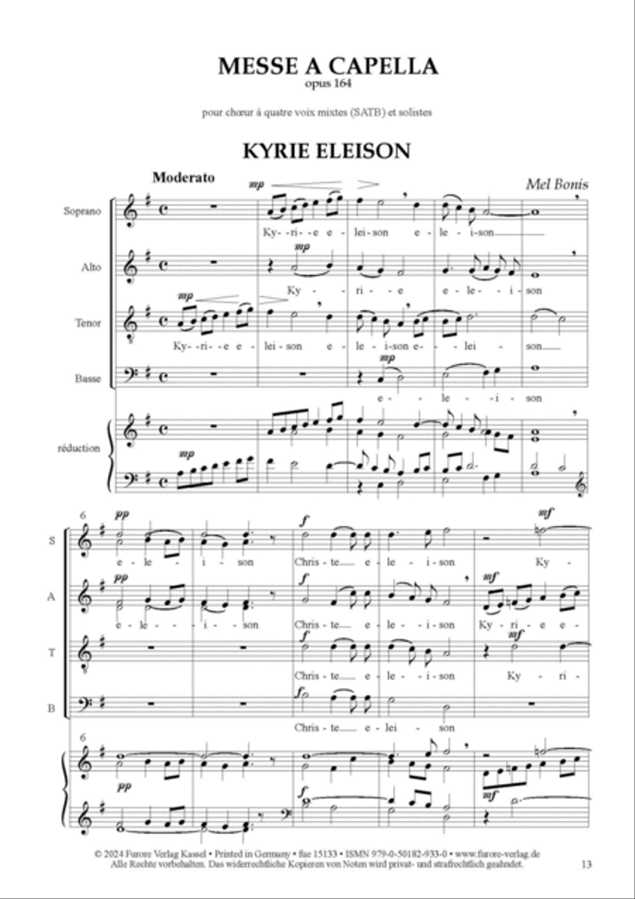 Œvres vocales religieuses en 5 volumes: Vol. 3: Masses for 4-part mixed choir 4-Part scores gallery preview page 2