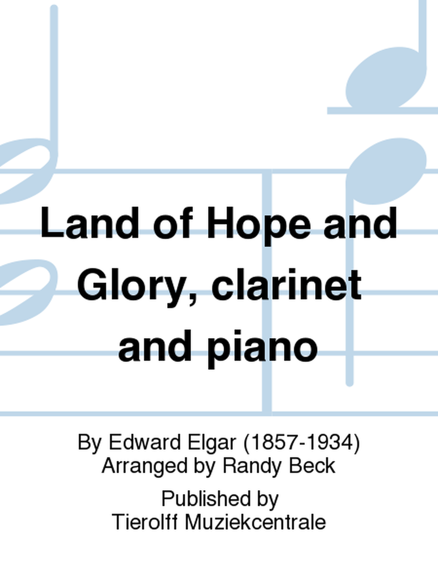 Land Of Hope And Glory, Clarinet & Piano