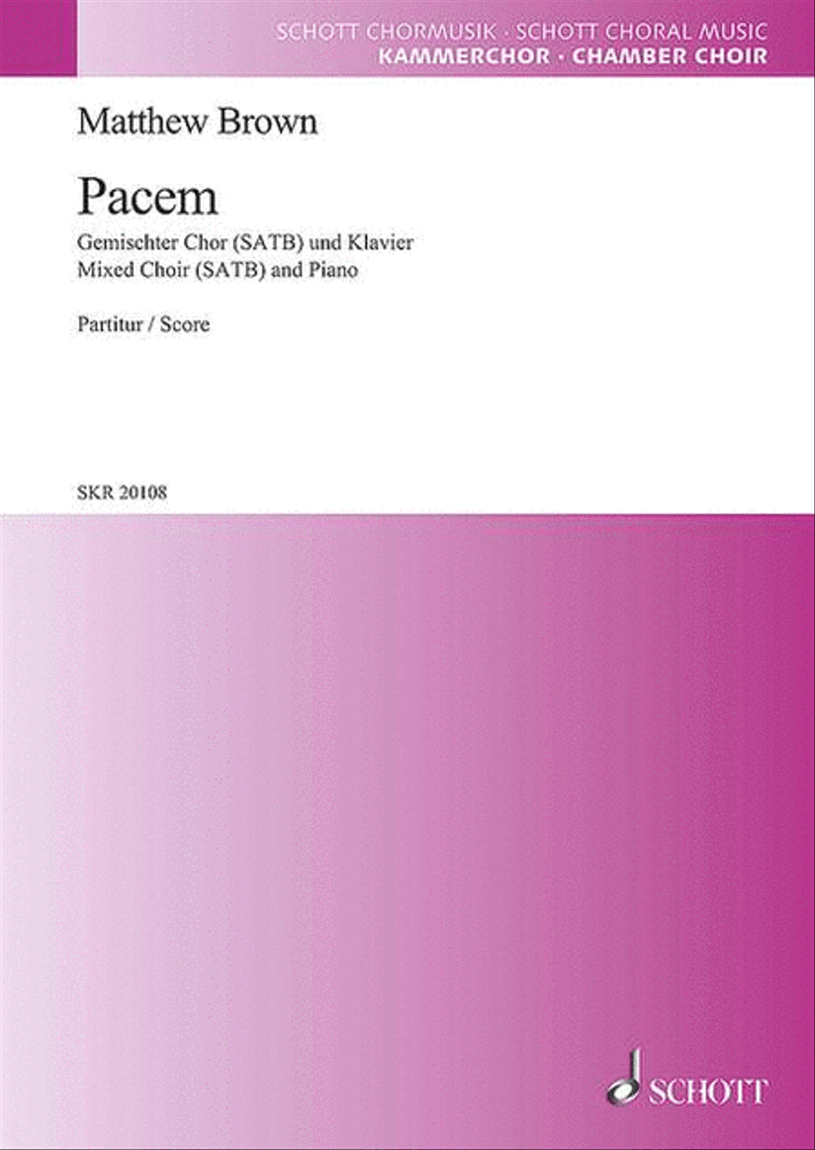 Pacem 4-Part scores gallery preview page 1