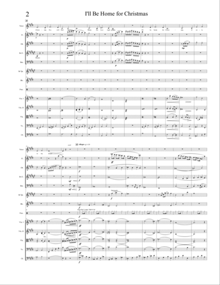 I'll Be Home For Christmas Large Ensemble scores gallery preview page 3