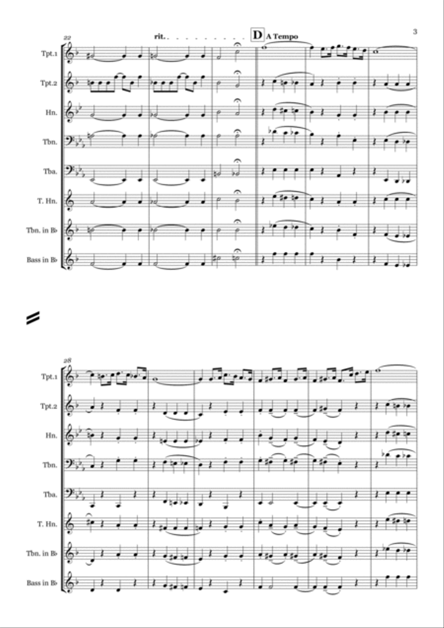 Hitchy Koo Brass Ensemble scores gallery preview page 3