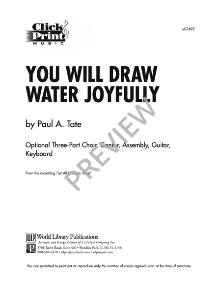 You Will Draw Water Joyfully image number null