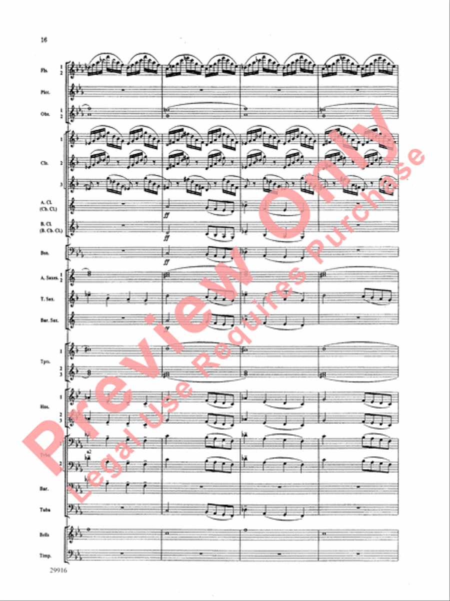 Prologue Prayer and Dream Pantomime (from the opera Hansel and Gretel) Concert Band scores gallery preview page 17