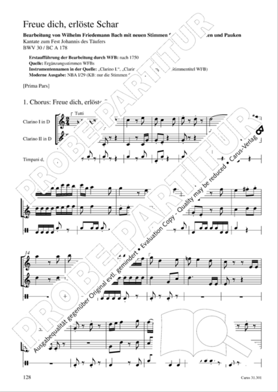 Bach for Brass 1: Cantatas I Voice scores gallery preview page 137
