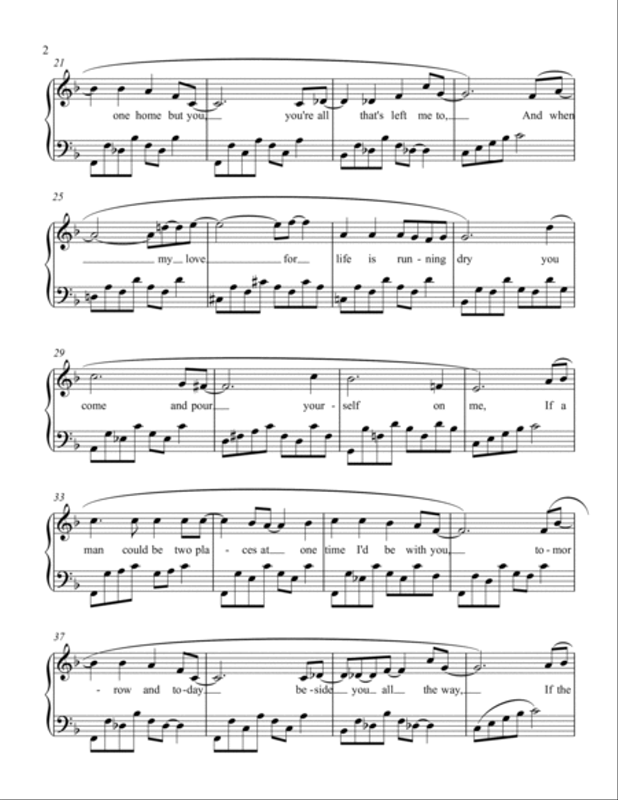 If Piano Solo scores gallery preview page 2