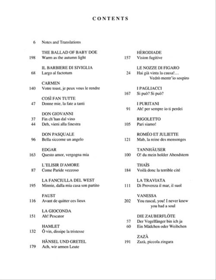 Arias for Baritone Voice Solo scores gallery preview page 2