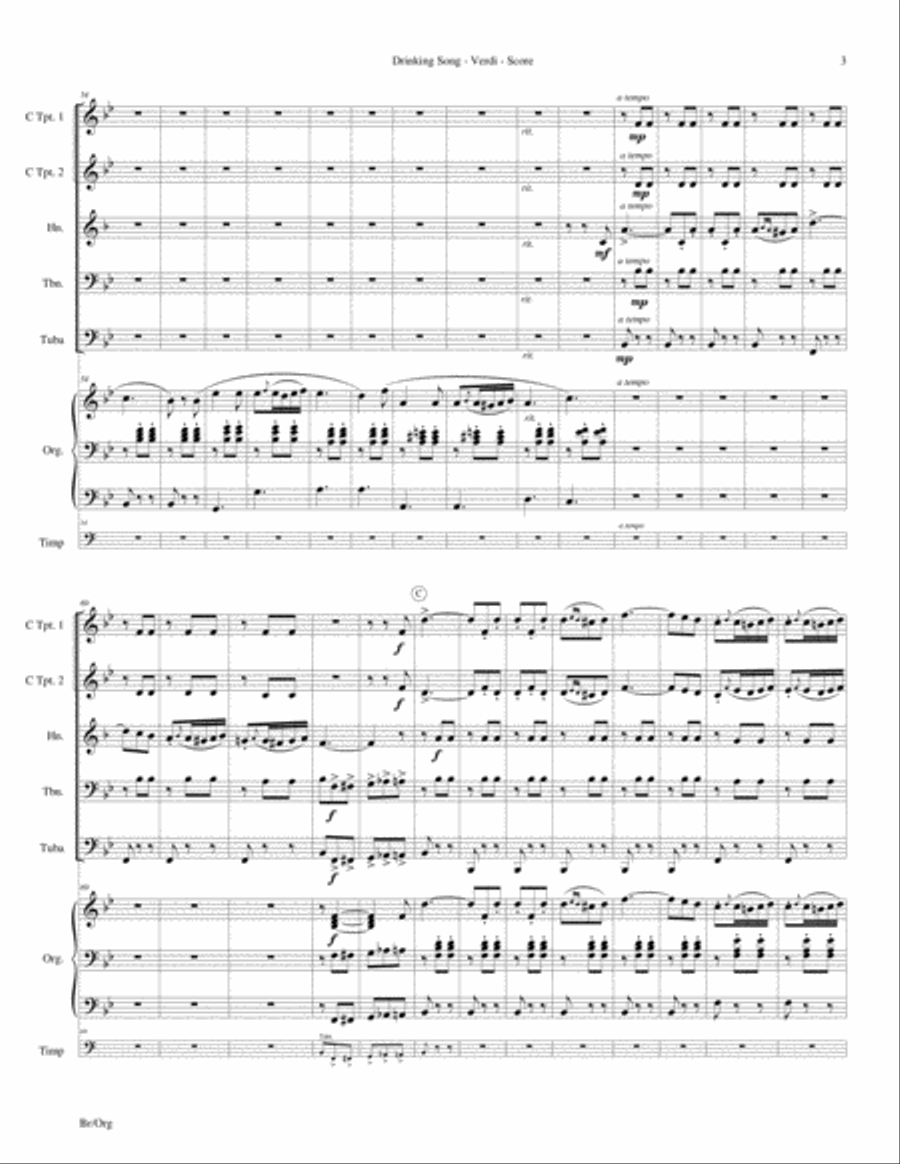 Drinking Song (Brindisi) from 