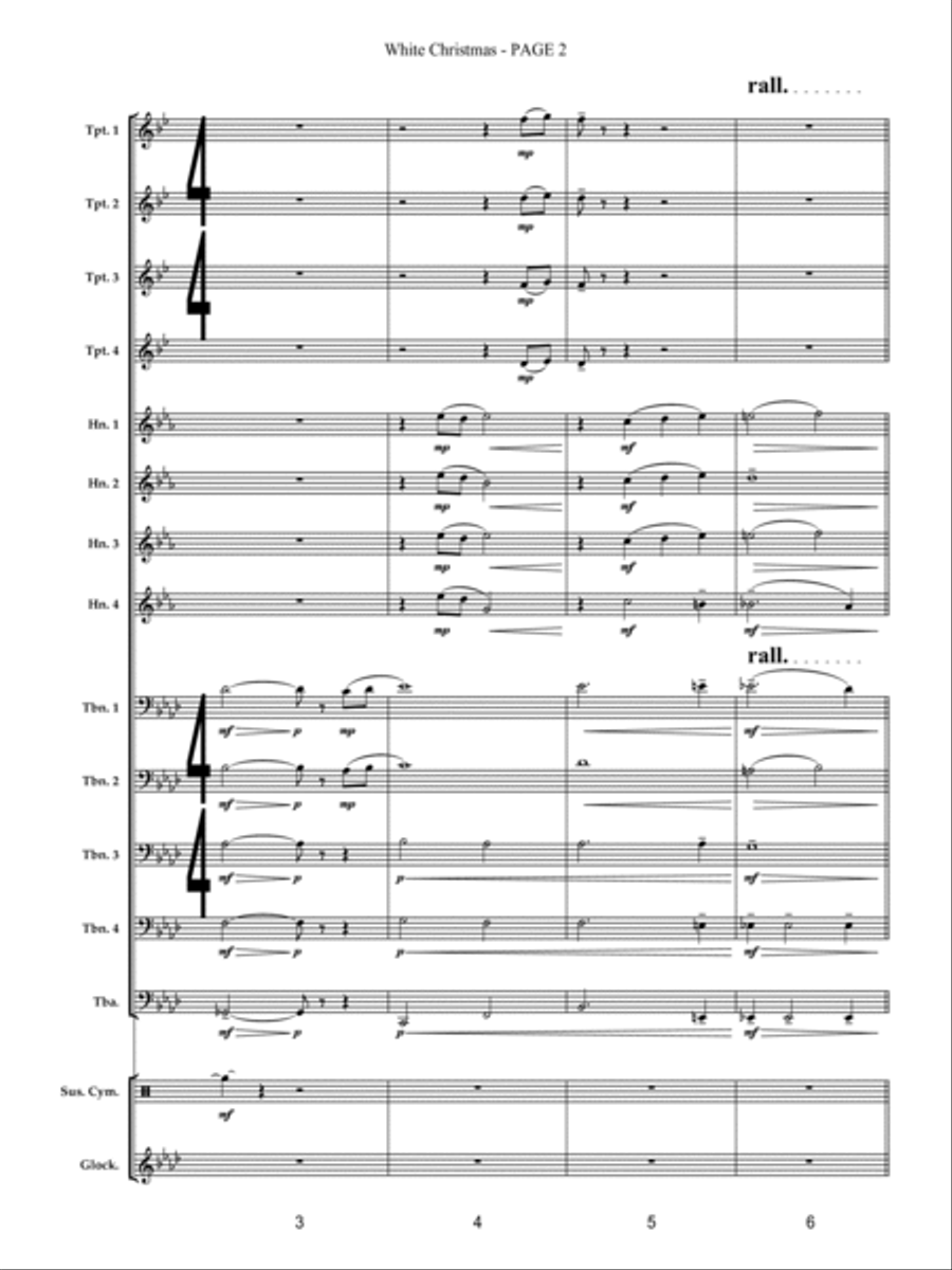 White Christmas Brass Band scores gallery preview page 6