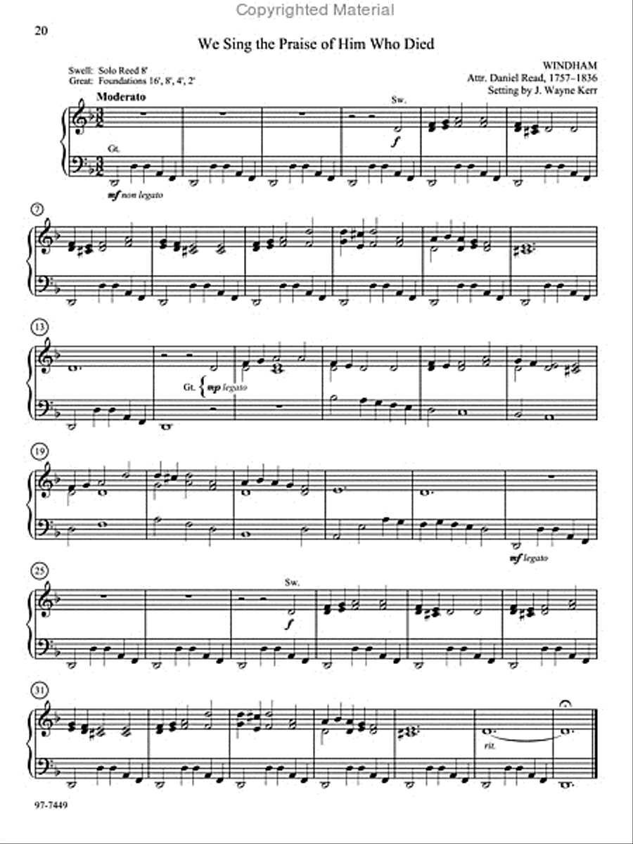 Throughout These Forty Days Organ scores gallery preview page 11