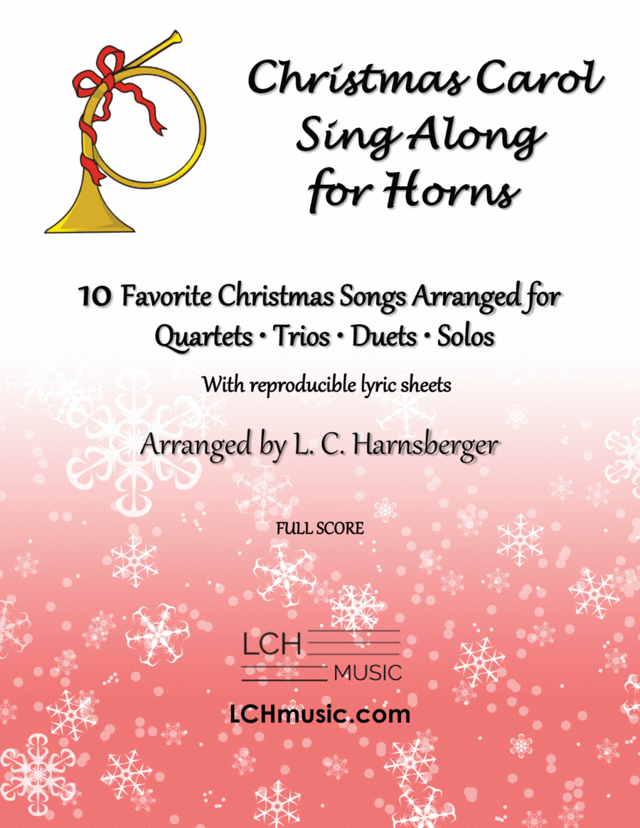 Christmas Carol Sing Along for Horns (Quartets, Trios, Duets, Solos) Woodwind Trio scores gallery preview page 1