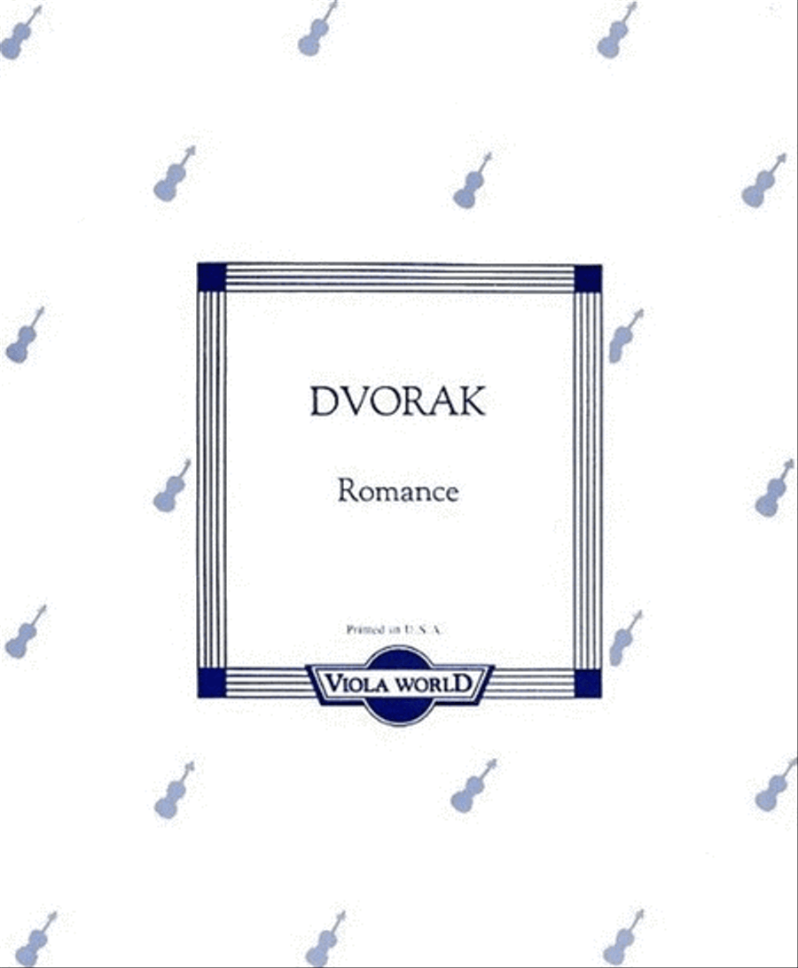 Dvorak - Romance Op 11 Viola/Piano Piano Accompaniment scores gallery preview page 1