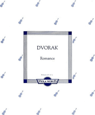 Book cover for Dvorak - Romance Op 11 Viola/Piano