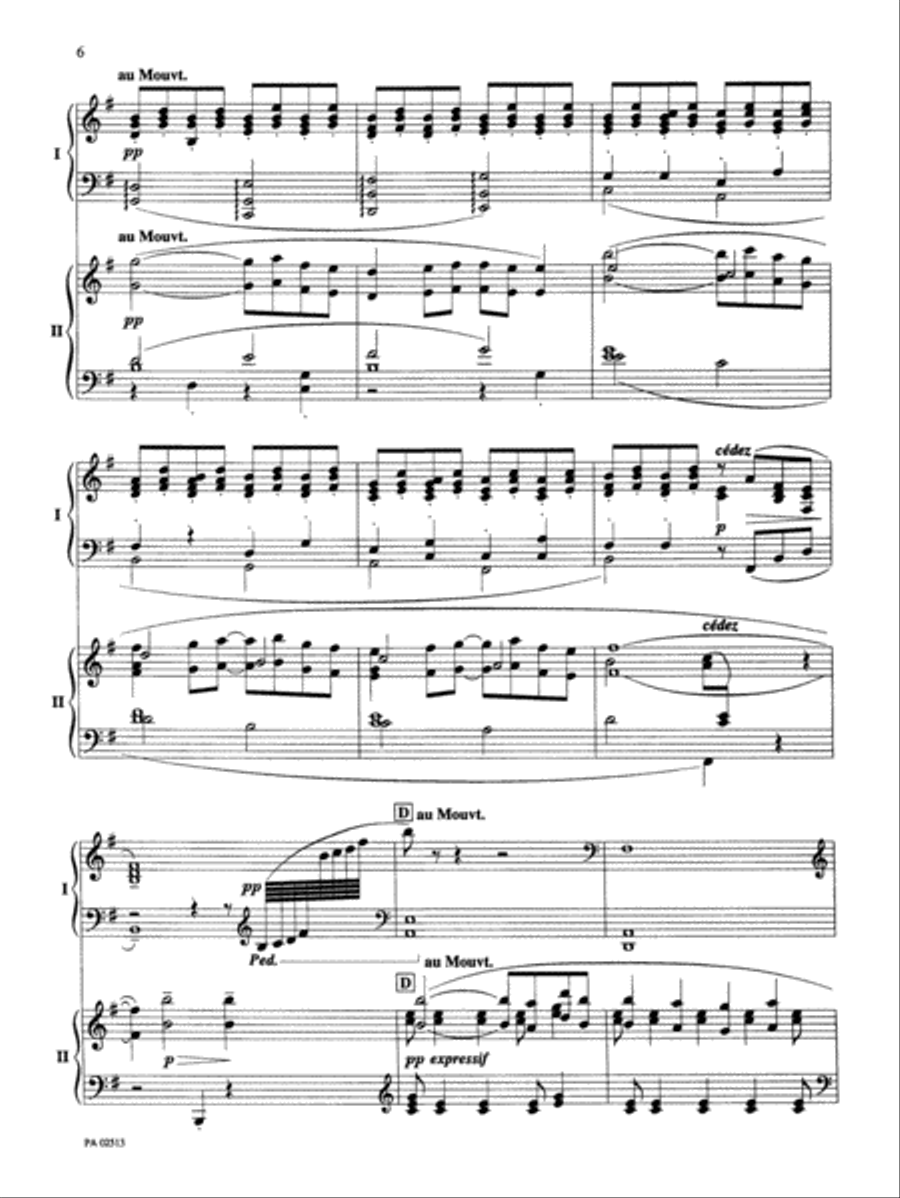 Pavane Pour une Infante Defunte - Piano Duo (2 Pianos, 4 Hands) Piano Duet scores gallery preview page 5