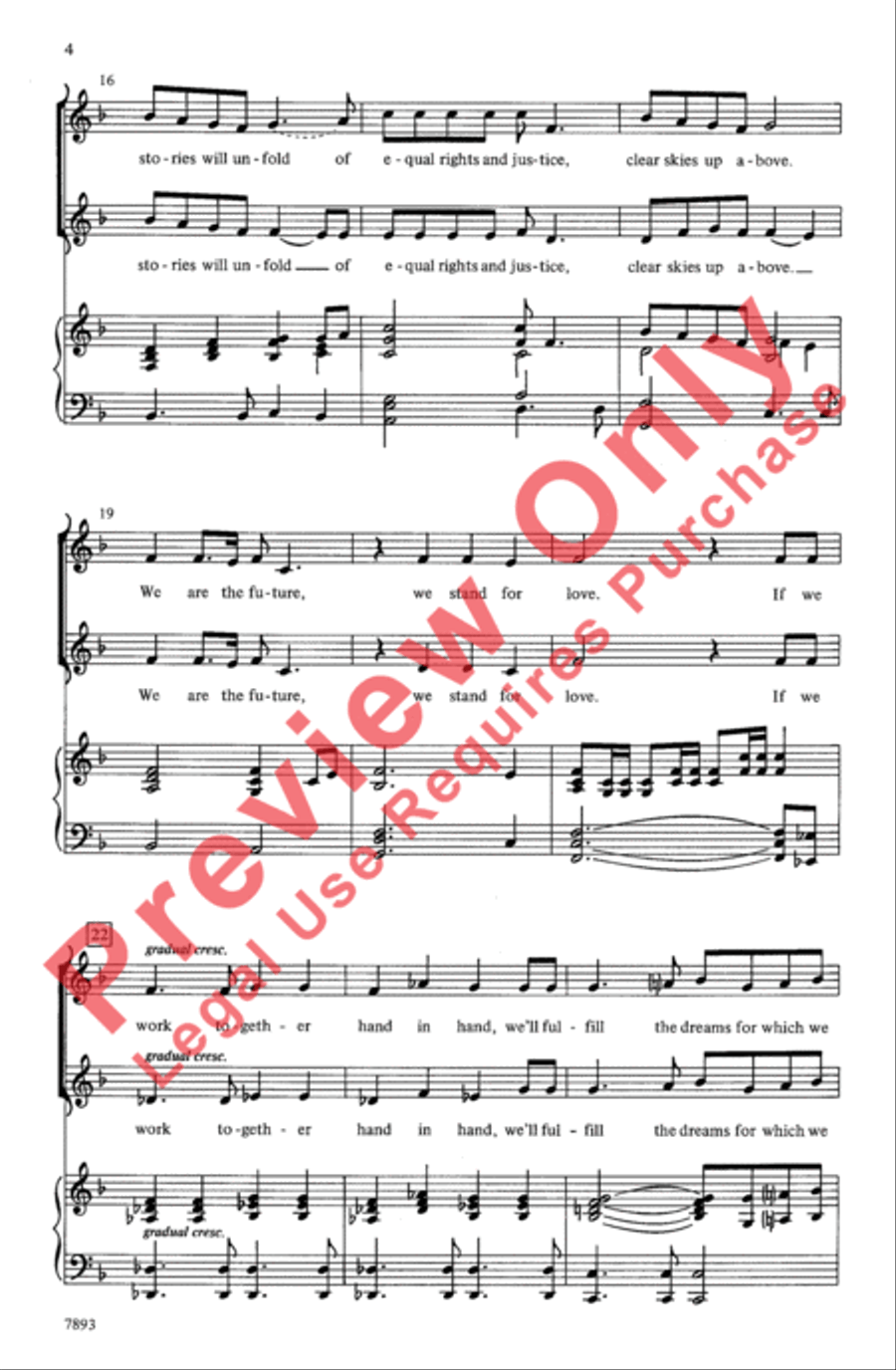 We Are the Children 2-Part scores gallery preview page 4