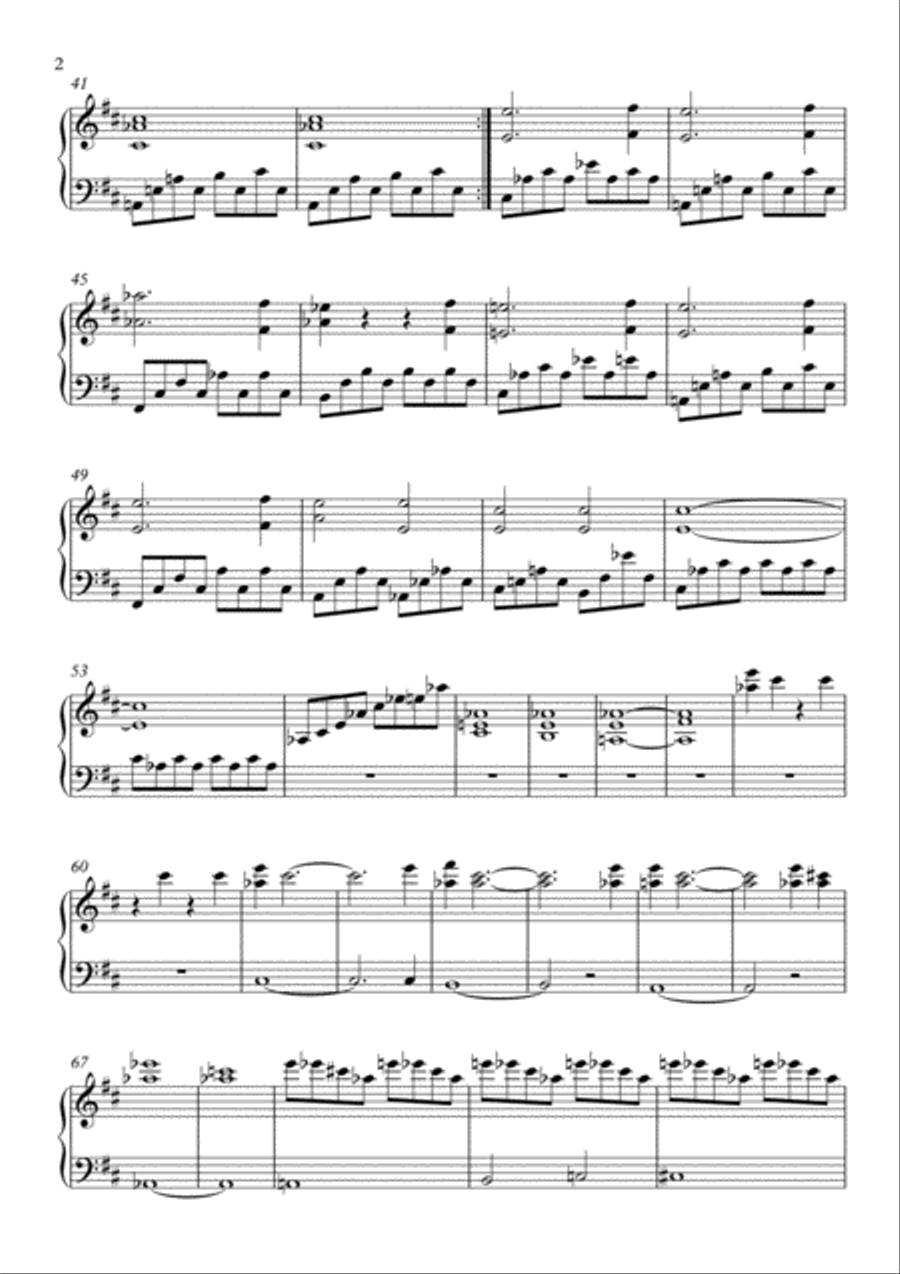 Sparse Sparse Easy Piano scores gallery preview page 2